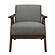Damala Accent Chair - Gray & Walnut by Homelegance