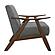 Damala Accent Chair - Gray & Walnut by Homelegance