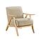 Damala Accent Chair - Light Brown & Natural by Homelegance