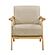 Damala Accent Chair - Light Brown & Natural by Homelegance