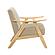 Damala Accent Chair - Light Brown & Natural by Homelegance