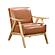 Damala Accent Chair - Matt Brown & Natural by Homelegance