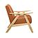 Damala Accent Chair - Matt Brown & Natural by Homelegance