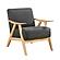 Damala Accent Chair - Dark Gray & Natural by Homelegance