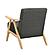 Damala Accent Chair - Dark Gray & Natural by Homelegance