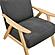 Damala Accent Chair - Dark Gray & Natural by Homelegance