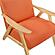 Damala Accent Chair - Orange & Natural by Homelegance