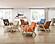 Damala Accent Chair - Orange & Natural by Homelegance