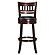 1140E-29S Edmond Swivel Pub Height Chair - Black by Homelegance