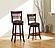 1140E-29S Edmond Swivel Pub Height Chair - Black by Homelegance