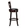1140E-29S Edmond Swivel Pub Height Chair - Black by Homelegance