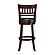 1140E-29S Edmond Swivel Pub Height Chair - Black by Homelegance