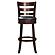 1144E-29S Edmond Swivel Pub Height Chair - Black by Homelegance