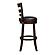 1144E-29S Edmond Swivel Pub Height Chair - Black by Homelegance