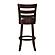 1144E-29S Edmond Swivel Pub Height Chair - Black by Homelegance
