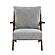 Lennox Accent Chair - Gray & Pascal Brown by Homelegance