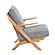 Lennox Accent Chair - Gray & Natural by Homelegance