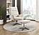 Parker Swivel Chair w/Ottoman - Beige by Homelegance