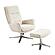 Parker Swivel Chair w/Ottoman - Beige by Homelegance