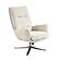 Parker Swivel Chair w/Ottoman - Beige by Homelegance