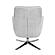 Parker Swivel Chair w/Ottoman - Gray by Homelegance