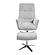 Parker Swivel Chair w/Ottoman - Gray by Homelegance