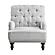 Holland Park Accent Chair - Gray & White by Homelegance