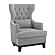 Adriano Accent Chair - Light Gray by Homelegance