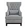 Adriano Accent Chair - Light Gray by Homelegance