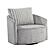 Francine Swivel Chair - Gray by Homelegance