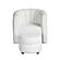 Delaney Swivel Chair w/Ottoman - White by Homelegance