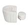 Delaney Swivel Chair w/Ottoman - White by Homelegance