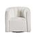 Delaney Swivel Chair w/Ottoman - White by Homelegance
