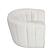 Delaney Swivel Chair w/Ottoman - White by Homelegance