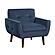 Meadow Accent Chair - Navy by Homelegance