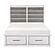Ambrose California King Platform Bed w/Footboard Storage - Antique White & Antique Gray by Homelegance