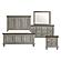 Renton 4pc Queen Bedroom Set  - Brown & Antique Gray by Homelegance