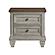 Renton Nightstand - Brown & Antique Gray by Homelegance