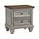 Renton Nightstand - Brown & Antique Gray by Homelegance