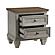 Renton Nightstand - Brown & Antique Gray by Homelegance