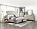 Genoa Queen Platform Bed w/Footboard Storage - Ivory by Homelegance