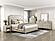 Genoa California King Platform Bed w/Footboard Storage - Ivory by Homelegance