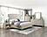 Genoa California King Platform Bed w/Footboard Storage - Ivory by Homelegance