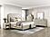 Genoa Eastern King Platform Bed w/Footboard Storage - Ivory by Homelegance
