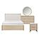 Matteo 4pc Queen Bedroom Set  - Oyster by Homelegance