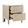 Matteo Nightstand - Light Oak Ceruse by Homelegance