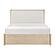 Matteo  California King Platform Bed w/Footboard Storage - Light Oak Ceruse by Homelegance