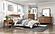 Evans Queen Platform Bed - Light Brown by Homelegance