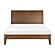 Evans Queen Platform Bed - Light Brown by Homelegance