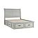 Willowbrook Queen Platform Bed w/Storage Footboard and Side Rails - Light Gray by Homelegance